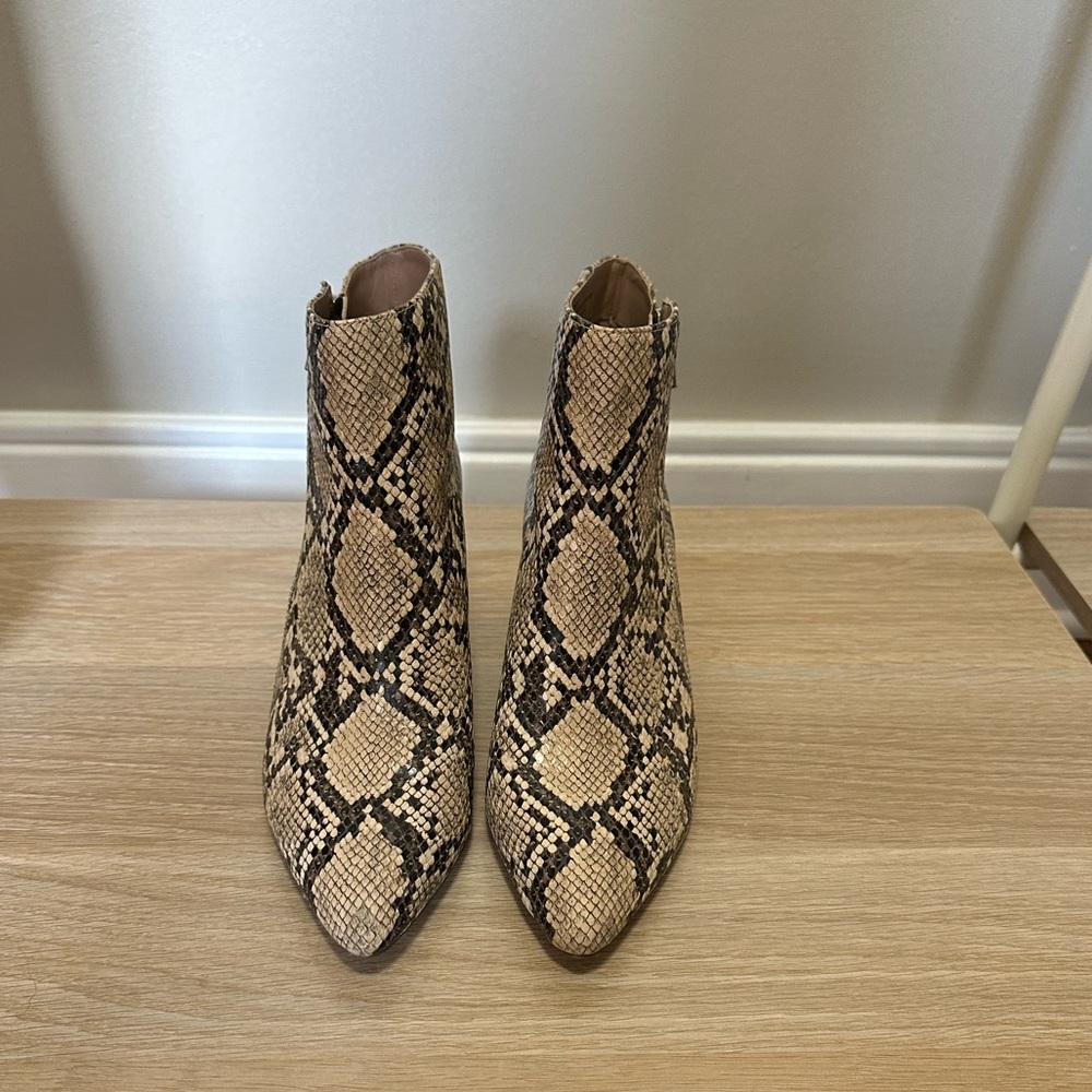 Steve Madden Snake Skin Booties